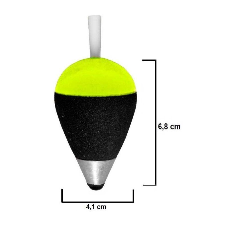 Flotador Pera lastrado luminiscente.